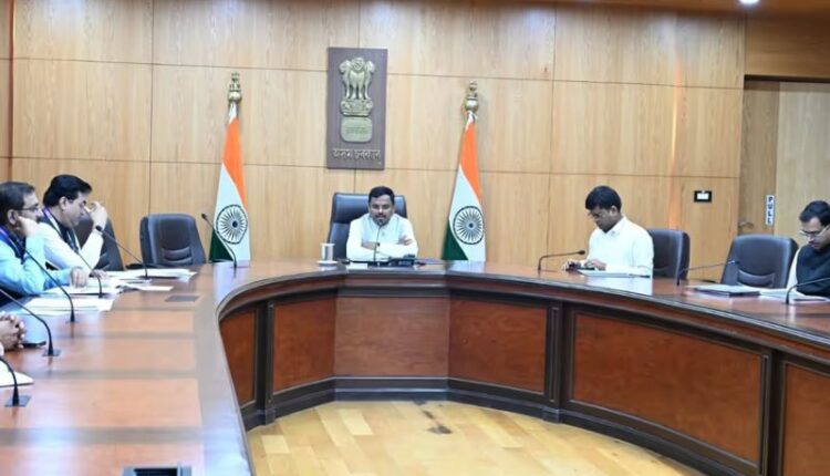 Assam Chief Secretary Ravi Kota reviews flood relief and damage assessment with officials from four districts.